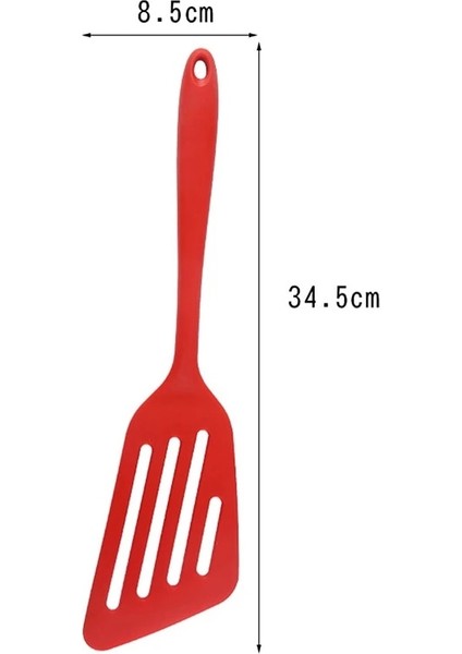 Rd Silikon Turners Alet Mutfak Gereçleri Yumurta Balık Kızartma Tavası Kepçe Kızarmış Kürek Spatula Pişirme Gereçleri (Yurt Dışından) modelleri