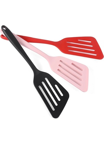 Rd Silikon Turners Alet Mutfak Gereçleri Yumurta Balık Kızartma Tavası Kepçe Kızarmış Kürek Spatula Pişirme Gereçleri (Yurt Dışından) fırsatları