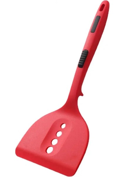 Kırmızı 2 Adet Mükemmel Spatula Seti Çevre Dostu Oluklu Spatula Yapışmaz Silikon Oluklu Balık Turner Spatula Seti Pişirme (Yurt Dışından) fiyatları