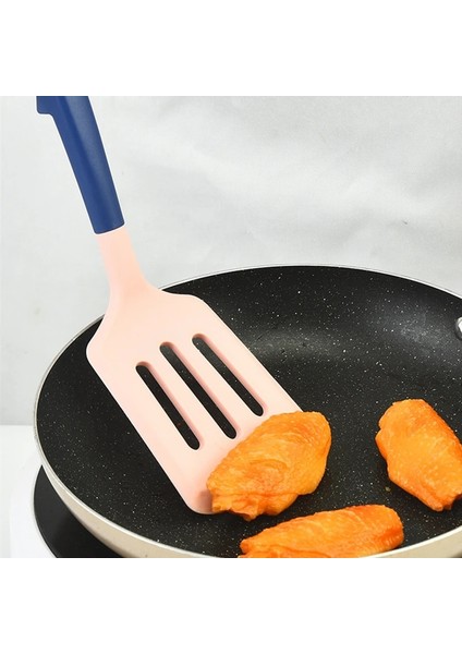 Siyah Yeşil 33 cm Iskandinav Tarzı Büyük Silikon Çeviriciler Yumurta Balık Kızartma Kürek Biftek Yağ Tahliye Spatula Ev Tencere Mutfak Pişirme Gereçleri (Yurt Dışından) fırsatları