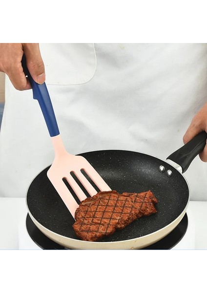 Siyah Yeşil 33 cm Iskandinav Tarzı Büyük Silikon Çeviriciler Yumurta Balık Kızartma Kürek Biftek Yağ Tahliye Spatula Ev Tencere Mutfak Pişirme Gereçleri (Yurt Dışından) indirimleri