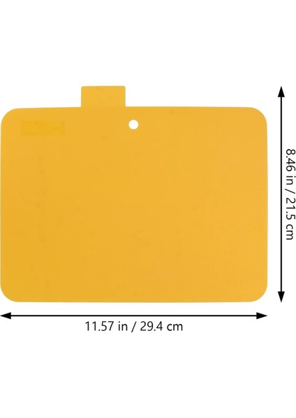 Çeşitli Renk 29.4X21.5X0.2 cm 4 Adet Kesme Tahtaları Vegetale Mutfak Kesme Paspasları Servis Kesme Tahtası Kare Tahta Tepsi Kesme (Yurt Dışından)