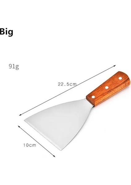 Büyük Paslanmaz Çelik Spatula Hamur Kesici Patates Bıçağı Biftek Kürek Salata Kazıyıcı Kıyıcı Çeviriciler Pizza Peels Kek Barbekü Pişirme Araçları (Yurt Dışından)