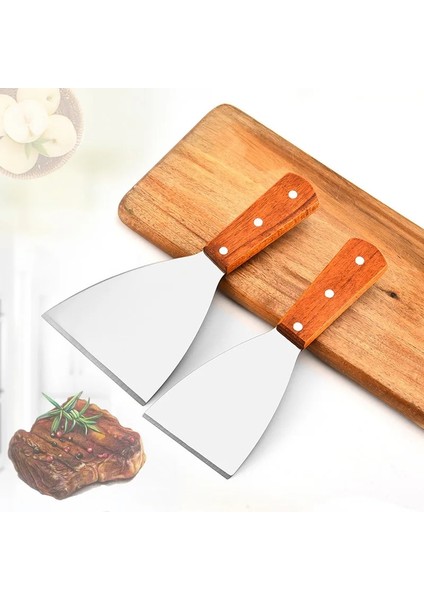 Büyük Paslanmaz Çelik Spatula Hamur Kesici Patates Bıçağı Biftek Kürek Salata Kazıyıcı Kıyıcı Çeviriciler Pizza Peels Kek Barbekü Pişirme Araçları (Yurt Dışından) modelleri
