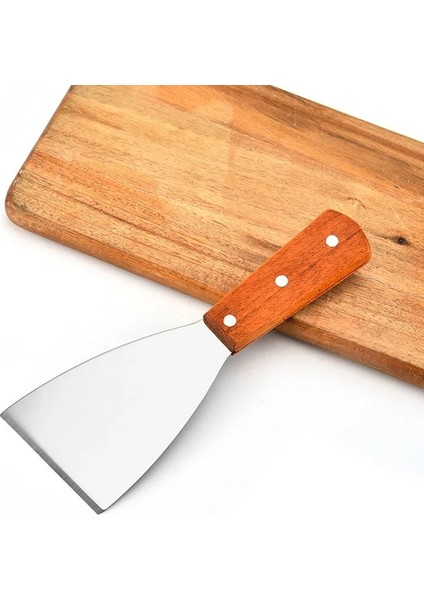 Büyük Paslanmaz Çelik Spatula Hamur Kesici Patates Bıçağı Biftek Kürek Salata Kazıyıcı Kıyıcı Çeviriciler Pizza Peels Kek Barbekü Pişirme Araçları (Yurt Dışından) fırsatları