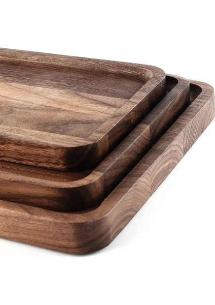 16X13X2CM Yemek Servis Tepsisi, Masif Ahşap Vintage Uşak Kahvaltı Tepsisi, Et Peyniri ve Sebzeler Için En Iyi Mutfak Depolama Tahtası (Yurt Dışından)