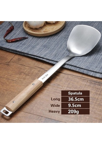 Spatula-C Dayanıklı Taşınabilir Paslanmaz Çelik Yapışmaz Turner/kepçe Gıda Wok Spatula Kaşık Mutfak Gereçleri Pişirme Gereçleri Tencere Spatula (Yurt Dışından)