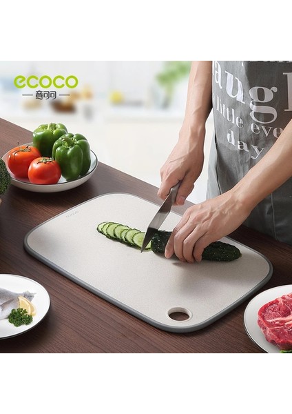Orta Buğday Ecoco Buğday Samanı Doğrama Tahtası Kesme Tahtası Siyah Ceviz Pizza Tahtası Biftek Ekmek Tahtası Kesme Sebze Meyve Mutfak Için (Yurt Dışından)