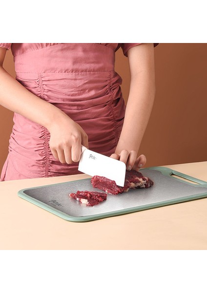 Yeşil 35X22 cm Mutfak Aksesuarları Kesme Tahtası Paslanmaz Çelik Sebze Peynir Şarküteri Çok Fonksiyonlu Masa Doğrama Blokları Seti Depolama (Yurt Dışından) fırsatları