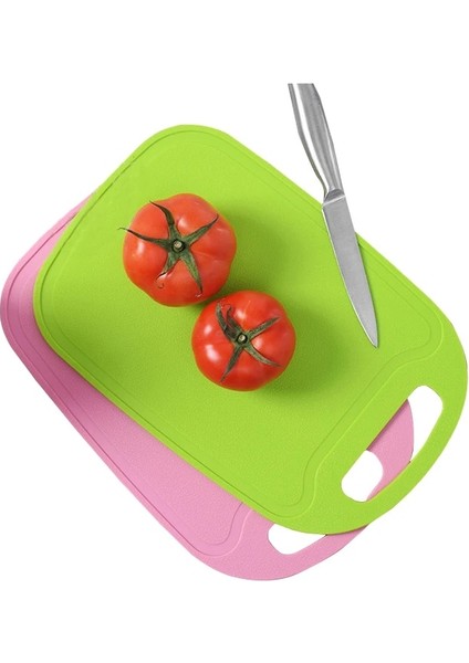 Yeşil E Pp Plastik Kare Kaymaz Kesme Tahtası Kesme Tahtası Pişirme Mat Mutfak Aletleri 32*21.5 cm (Yurt Dışından)