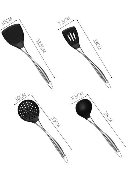 D Anti-Pas Pratik Pişirme Çorba Kaşığı Turner Mutfak Gadget Anti-Haşlanma Pişirme Gereçler Asılı Delik Mutfak Gereçleri (Yurt Dışından)
