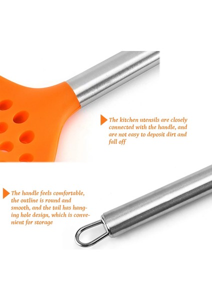 Kaçak Kürek 1 Oluklu Turner Silikon Esnek Bakeware Ev Mutfak Pişirme Gereçleri Oluklu Turner Kırmızı (Yurt Dışından) indirimleri