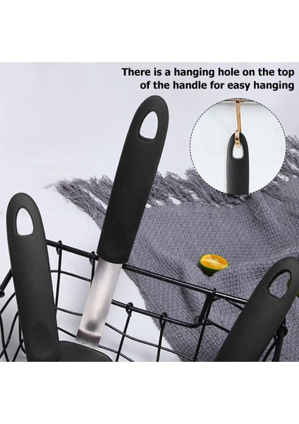 Siyah Silikon Spatula Yapışmaz Wok Spatula Saygısız Yumurta Krep Burger Krep Tencere Mutfak Aksesuarları Pişirme Gereçleri (Yurt Dışından) fırsatları
