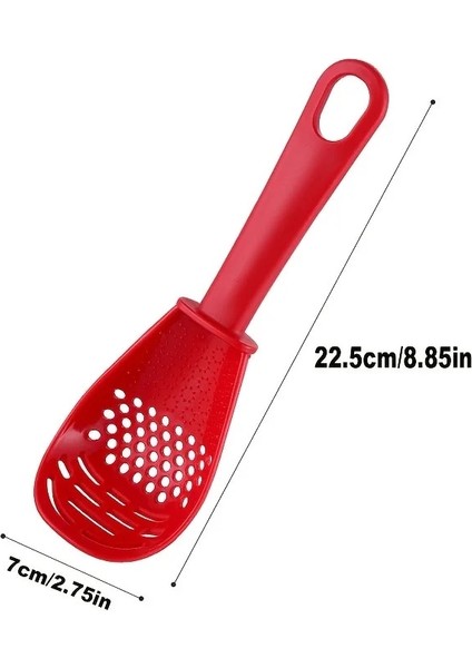 SH-160-BLACK 1 Adet Çok Fonksiyonlu Mutfak Yemek Kaşığı Isıya Dayanıklı Asılı Delik Yenilikçi Patates Taşlama Yemek Kaşığı (Yurt Dışından) modelleri