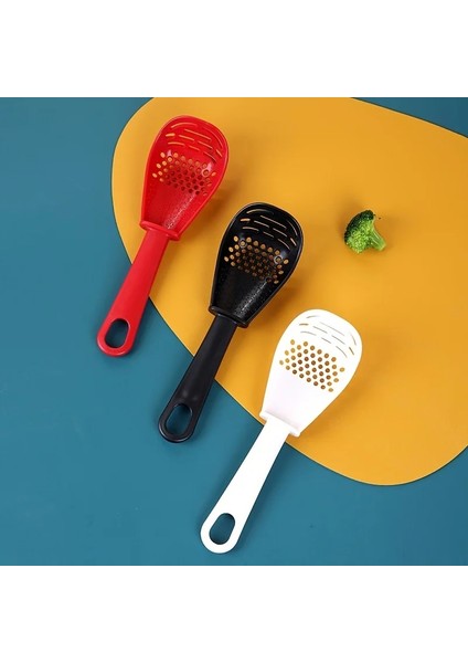 SH-160-BLACK 1 Adet Çok Fonksiyonlu Mutfak Yemek Kaşığı Isıya Dayanıklı Asılı Delik Yenilikçi Patates Taşlama Yemek Kaşığı (Yurt Dışından) fırsatları