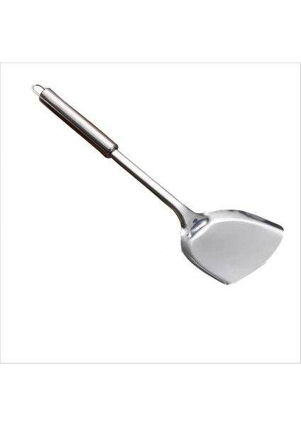 Açık Gri Yapışmaz Paslanmaz Çelik Mutfak Pişirme Oluklu Turner Spatula Yumurta Silikon Turners Spatula Yapışmaz Tava (Yurt Dışından)
