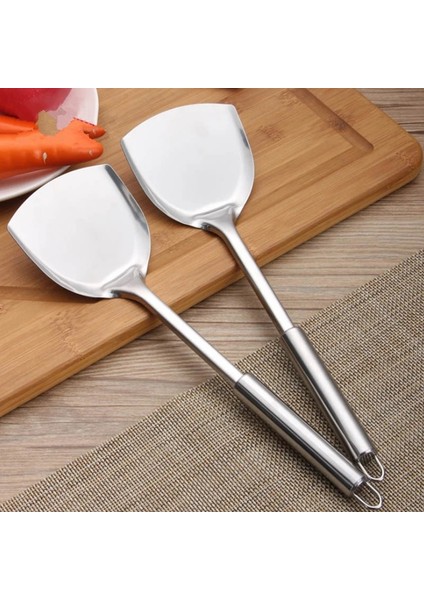 Açık Gri Yapışmaz Paslanmaz Çelik Mutfak Pişirme Oluklu Turner Spatula Yumurta Silikon Turners Spatula Yapışmaz Tava (Yurt Dışından) fiyatları