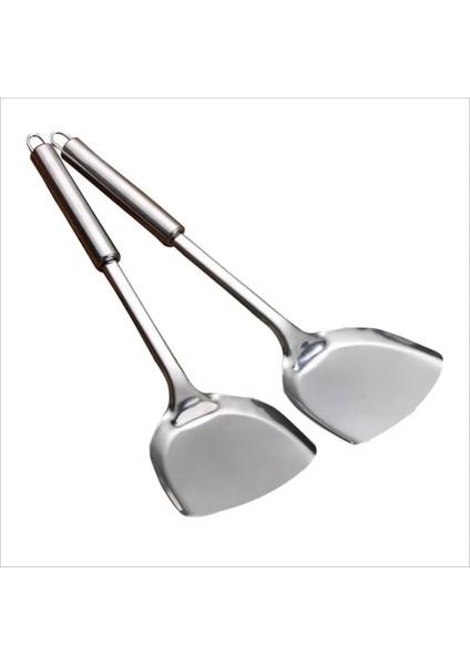 Açık Gri Yapışmaz Paslanmaz Çelik Mutfak Pişirme Oluklu Turner Spatula Yumurta Silikon Turners Spatula Yapışmaz Tava (Yurt Dışından) fırsatları