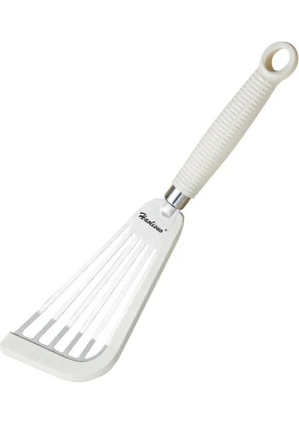 White1 Silikon Kızartma Spatula Yapışmaz Tava Kızarmış Yumurta Gözleme Spatula Paslanmaz Çelik Biftek Spatula Mutfak Flip Balık Kızartma Balık Spatula (Yurt Dışından)