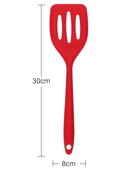 Mavi Silikon Turners Çok Renkli Yapışmaz Tava Silikon Pişirme Kürek Kızarmış Balık Uzun Saplı Kepçe Mutfak Aletleri (Yurt Dışından) modelleri