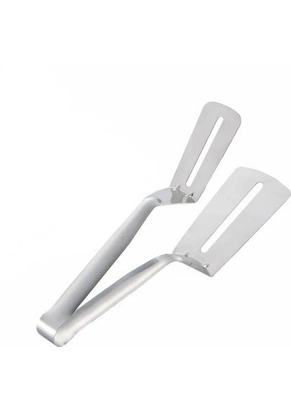 Gümüş Paslanmaz Çelik Kızartma Küreği Klip Çok Fonksiyonlu Biftek Barbekü Maşa Kızartma Balık Spatula Klip Ekmek Klip Ev Mutfak Aracı (Yurt Dışından) fırsatları
