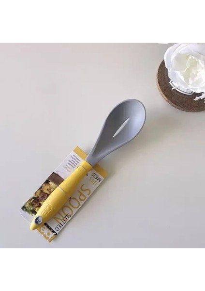 Sızdıran Kaşık Sarı Joie Yaratıcı Gıda Sınıfı Naylon Sızdıran Kaşık Yüksek Sıcaklığa Dayanıklı Büyük Çorba Kaşığı Uzun Saplı Yapışmaz Pişirme Spatula (Yurt Dışından)