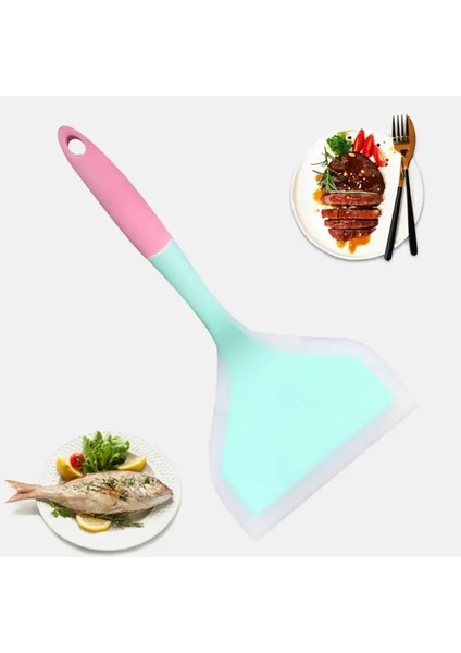 Stil 8 1 Adet Mutfak Eşyaları Kazıyıcı Pro Ev Silikon Spatula Sığır Eti Yumurta Geniş Pizza Küreği Yapışmaz Çeviriciler Gıda Kaldırıcılar Spatula (Yurt Dışından) fırsatları