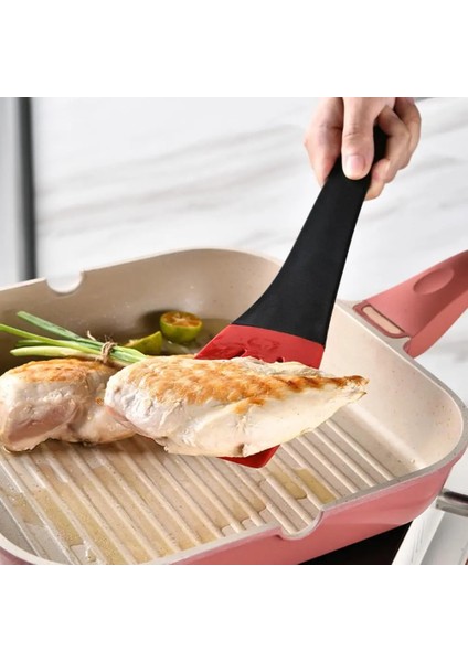 Kırmızı Gıda Sınıfı Yüksek Sıcaklığa Dayanıklı Kızarmış Balık Silikon Malzeme Kürek Gereçler Spatula Kürek Mutfak Kaynağı (Yurt Dışından) modelleri