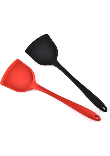Yüksek Sıcaklık Dayanımı ile Siyah Gıda Sınıfı Silikon Turner Yapışmaz Yemek Kaşığı Kürek Mutfak Eşyası Turner (Yurt Dışından) fırsatları