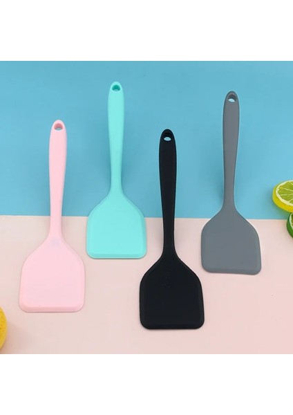 S-Siyah Küçük Silikon Wok Spatula Pişirme Turner Yapışmaz Sığır Eti Yumurta Mutfak Kazıyıcı Pizza Küreği Mutfak Aksesuarları (Yurt Dışından) indirimleri