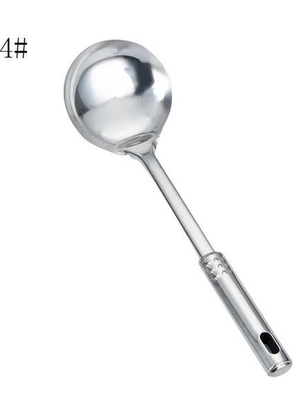 Stil 4 1 Adet Yüksek Kaliteli Uzun Saplı Çorba Kaşığı Paslanmaz Çelik Süzgeç Kaşık Pişirme Pişirme Ev Mutfak Aksesuarları (Yurt Dışından)
