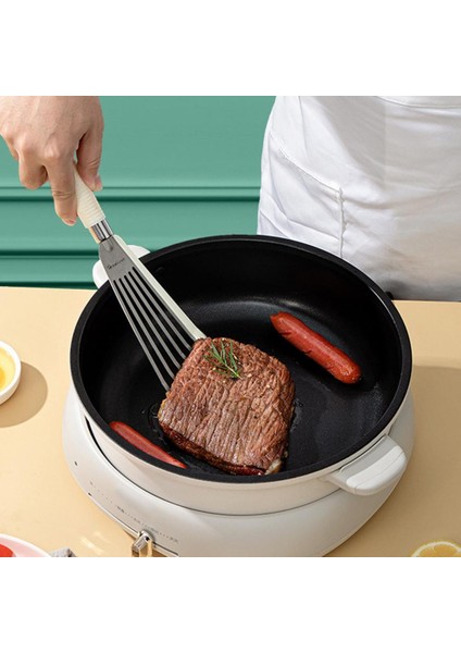 Beyaz Kullanışlı Pişirme Spatula Gıda Sınıfı Asılı Delik Rahat Kavrama Sığır Eti Yumurta Mutfak Kazıyıcı Kızartma Küreği Çok Fonksiyonlu (Yurt Dışından) fırsatları