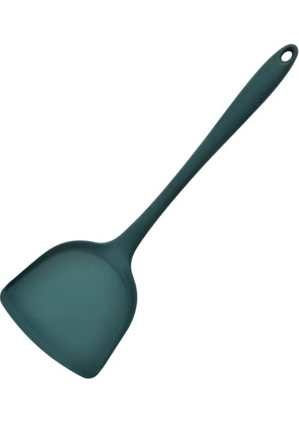 Koyu Yeşil Ev Mutfak Eşyaları Yapışmaz Pişirme Küreği Silika Jel Spatula Entegre Silikon Mutfak Eşyaları Konfor Kolu (Yurt Dışından)