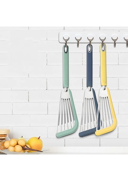 White1 Silikon Kızartma Spatula Yapışmaz Tava Kızarmış Yumurta Gözleme Spatula Paslanmaz Çelik Biftek Spatula Mutfak Flip Balık Kızartma Balık Spatula (Yurt Dışından) indirimleri