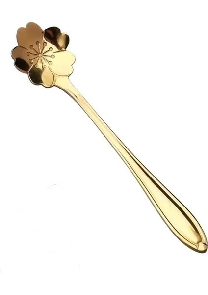 Golden Rose L Çiçek Kaşık Seti Küçük Çay Kaşığı Kahve Kaşığı Sevimli Tatlı Kaşığı Gümüş Altın Paslanmaz Lyzeczka Çelik Kaşık Kahve Çay Için (Yurt Dışından) fiyatları