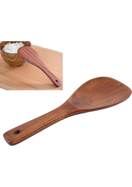 Resim Olarak Mutfak Turner Spatula Pirinç Kaşığı Uzun Ahşap Turner Krep Kürek Kürek Servis Kaşığı Pişirme Gereçleri Boyutu 21*7 cm Sıcak Satış (Yurt Dışından) fiyatları