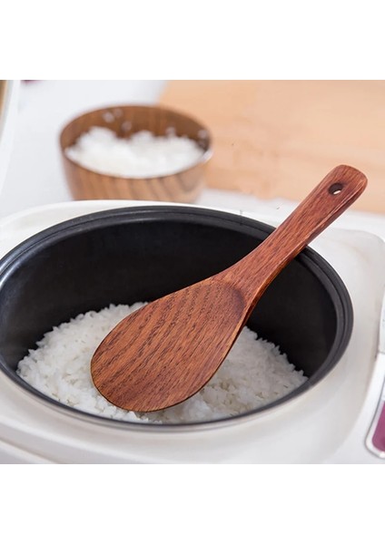 Resim Olarak Mutfak Turner Spatula Pirinç Kaşığı Uzun Ahşap Turner Krep Kürek Kürek Servis Kaşığı Pişirme Gereçleri Boyutu 21*7 cm Sıcak Satış (Yurt Dışından) modelleri