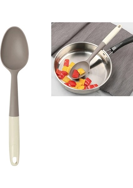 Stil 5 1 Adet Mutfak Eşyası Yapışmaz Oluklu Spatula Skimmer Kaşık Çorba Kepçesi Pişirme Küreği Karıştırma Kaşığı Mutfak Alet Aksesuarları (Yurt Dışından)