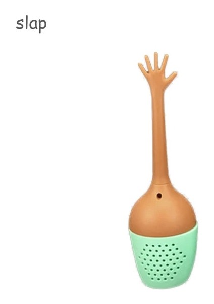 Tokat Komik El Hareketi Şekli Çay Demlik Silikon Çay Süzgeci Gevşek Yaprak Bitkisel Baharat Tutucu Çay Demleme Araçları Mutfak Aksesuarları (Yurt Dışından)