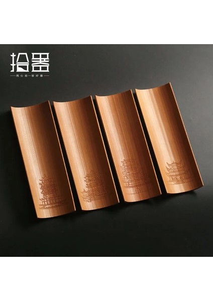 Tengwangge Dört Ünlü Bina Bambu Çayı, Çay Lotus Çayı Seremonisinin Keyfini Çıkarmaktır Üç Set Kung Fu Çay Seti Altı Beyefendi Zen Aksesuarı (Yurt Dışından)