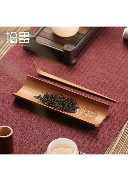 Tengwangge Dört Ünlü Bina Bambu Çayı, Çay Lotus Çayı Seremonisinin Keyfini Çıkarmaktır Üç Set Kung Fu Çay Seti Altı Beyefendi Zen Aksesuarı (Yurt Dışından)