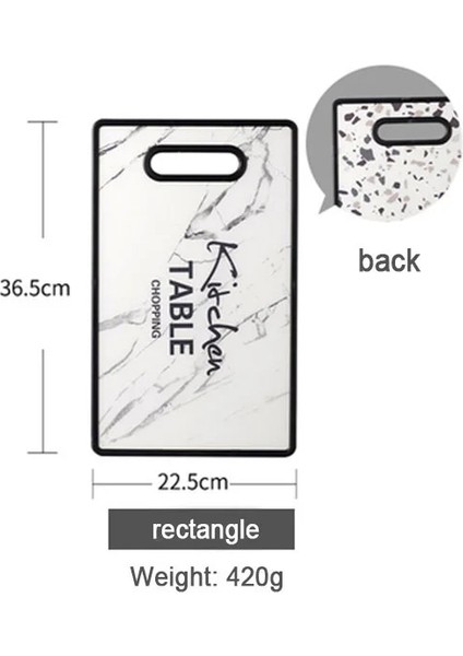 Dikdörtgen Mutfak Doğrama Blokları Pp Ahşap Çift Taraflı Kesme Peynir Tahtası Pizza Suşi Ekmek Bütün Buz Çözme Tepsisi 1 Adet Kesme Tahtası (Yurt Dışından)