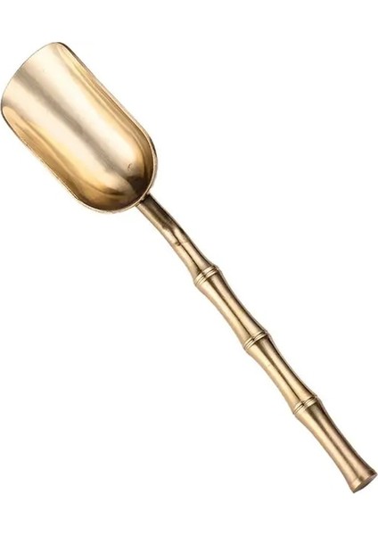 D Parlak Bakır Çay Takımı Malzemeleri Taşınabilir Anti-Haşlanma Çay Küreği Kepçe Şeker Kahve Kepçe Çay Takımı Malzemeleri (Yurt Dışından)