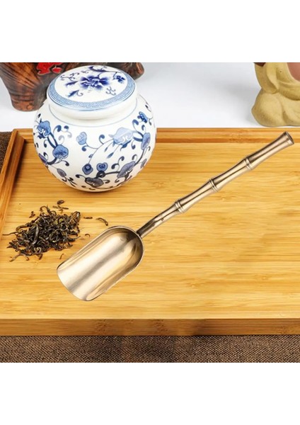 D Parlak Bakır Çay Takımı Malzemeleri Taşınabilir Anti-Haşlanma Çay Küreği Kepçe Şeker Kahve Kepçe Çay Takımı Malzemeleri (Yurt Dışından) indirimleri