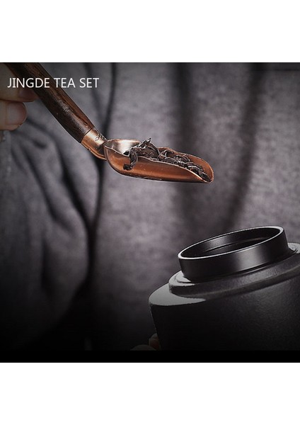 B3 Siyah Sandal Ağacı Katı Ahşap Çay Töreni Altı Beyler Takım Elbise Çay Yapma Araçları Çay Klip Iğne Kaşık Çin Çay Seti Aksesuarları (Yurt Dışından)