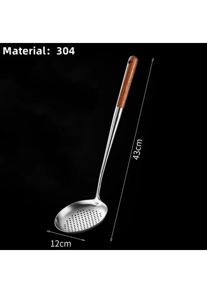 KEVGIR304 304LANGE Çelik Rvs Wok Spatel Pişirme Ekipmanları Mutfak Gereçleri Keuken Sleuven Rijst Lepel Kookgerei Gebruiksvoorwerp Set Turner (Yurt Dışından)