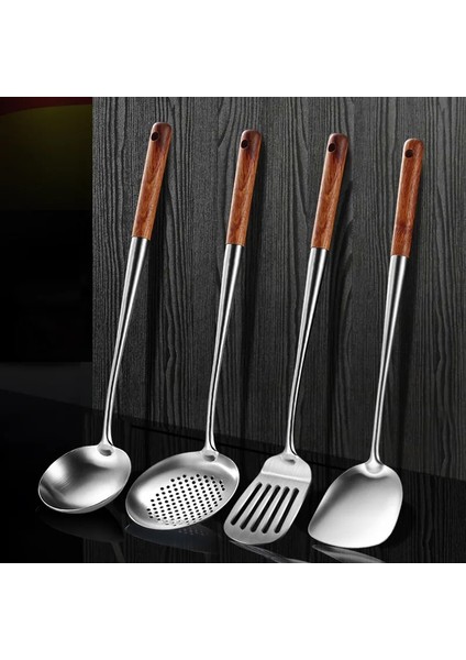 KEVGIR304 304LANGE Çelik Rvs Wok Spatel Pişirme Ekipmanları Mutfak Gereçleri Keuken Sleuven Rijst Lepel Kookgerei Gebruiksvoorwerp Set Turner (Yurt Dışından) fiyatları