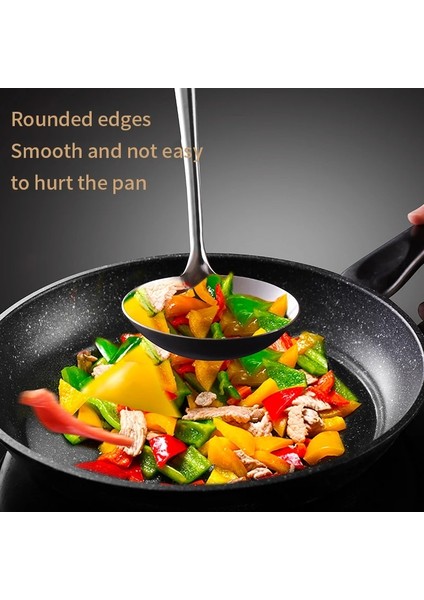 KEVGIR304 304LANGE Çelik Rvs Wok Spatel Pişirme Ekipmanları Mutfak Gereçleri Keuken Sleuven Rijst Lepel Kookgerei Gebruiksvoorwerp Set Turner (Yurt Dışından) fırsatları