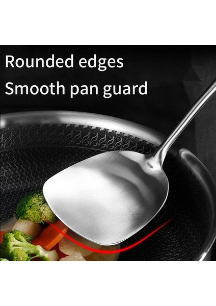 KEVGIR304 304LANGE Çelik Rvs Wok Spatel Pişirme Ekipmanları Mutfak Gereçleri Keuken Sleuven Rijst Lepel Kookgerei Gebruiksvoorwerp Set Turner (Yurt Dışından) indirimleri