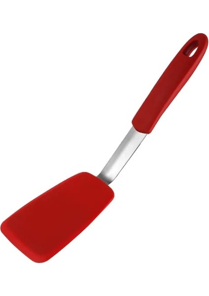 Kırmızı C Ev Mutfak Silikon Çeviriciler Kızartma Spatula Yumurta Balık Biftek Kızartma Tavası Kepçe Kızarmış Kürek Mutfak Gereçleri Pişirme Gereçleri (Yurt Dışından)
